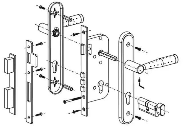 <strong>锁的内部结构，电插锁,出租屋电子锁,门禁机,磁力锁</strong>